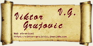 Viktor Grujović vizit kartica
